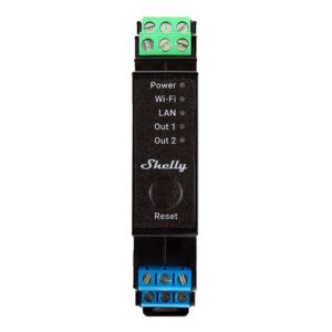 Drone Shelly  DIN Rail Smart Switch Shelly Pro 2PM with power metering, 2 channels 