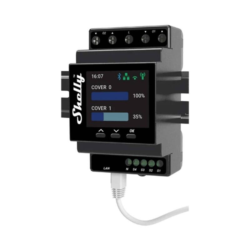 Droon Shelly DIN Rail Smart Controller Shelly Pro Dual Cover PM with power metering