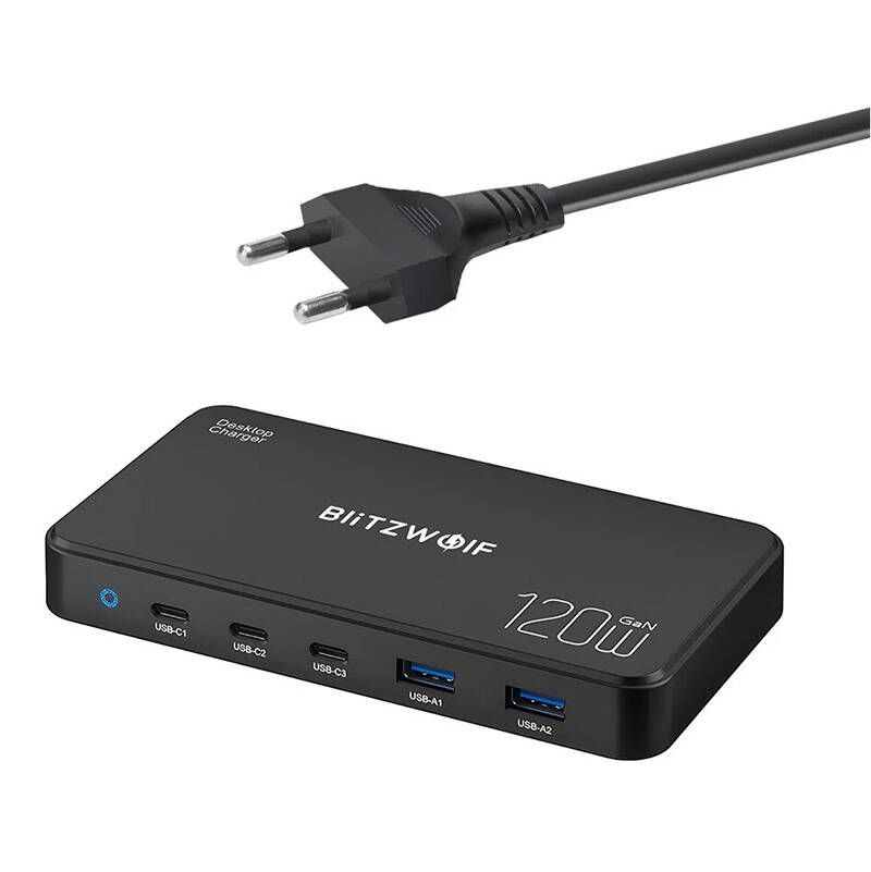 Adapter BlitzWolf Charging Station Blitzwolf BW-i100 5in1 120W