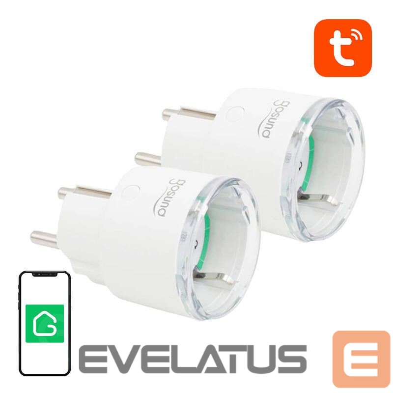Smart device Gosund Smart plug WiFi Gosund SP111 3680W 16A, Tuya 2-pack