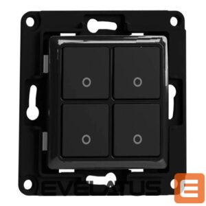 Nutikas seade Shelly  Shelly wall switch 4 button (black) 