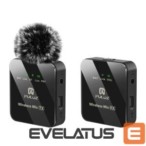 Microphone Puller  Wireless Lavalier Microphone PULUZ 1 TX + 1 RX 