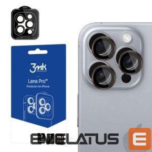 Other Phone Accessory 3MK  3mk Lens Protection Pro Camera Cover with Brown Frame for iPhone 16 Pro /16 Pro Max 