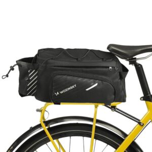 Jalgratta tarvik Wozinsky  Wozinsky Bike Pannier Rack Bag with Shoulder Strap 9L (Rain Cover Included) Black (WBB22BK) 