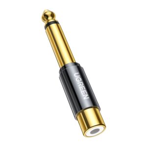 Kabelis Ugreen  6.35mm jack adapter (male) to RCA (female) gold (AV169 80731) 
