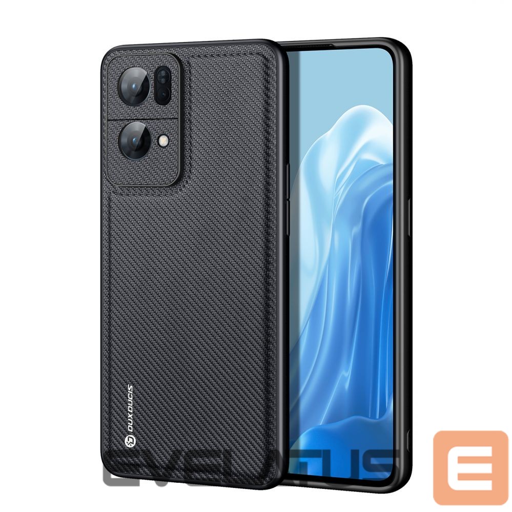 Tagakaaned Dux Ducis Dux Ducis Fino case cover covered with nylon material Oppo Reno7 Pro 5G black