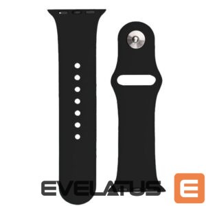 Rihm Hurtel  Silicone Strap APS for Apple Watch 38/40/41mm Strap Watch Bracelet - Black 