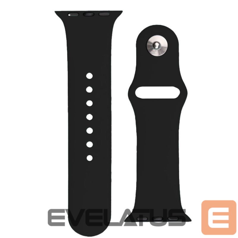 Rihm Hurtel Silicone Strap APS for Apple Watch 38/40/41mm Strap Watch Bracelet - Black