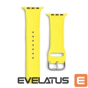 Siksniņa Hurtel  Silicone Strap APS for Apple Watch 38/40/41mm Strap Watch Bracelet - Yellow 