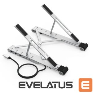 Kitas kompiuterio priedas Choetech  Choetech stand multifunctional station for laptop PD / USB-C HDMI (4K / 30Hz) / 2xUSB-A / 1xUSB-C / 1xSD / 1xTF black (HUB-M43) 