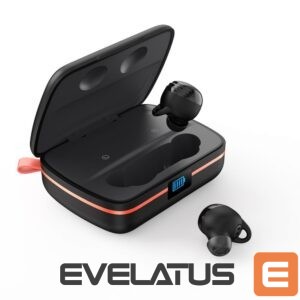 juhtmega kõlarid Choetech  Choetech TWS wireless headphones waterproof with solar panel and built-in 2500mAh powerbank black (BH-T05) 