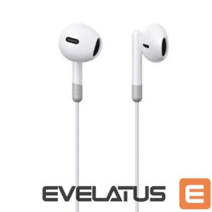 Wired headphones Joyroom  Joyroom JR-EW01 in-ear wired mini jack headphones with remote control - white 