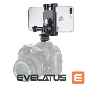 Fotoaparato priedas Hurtel  Phone/Sports Camera Holder with Adapter - Black 