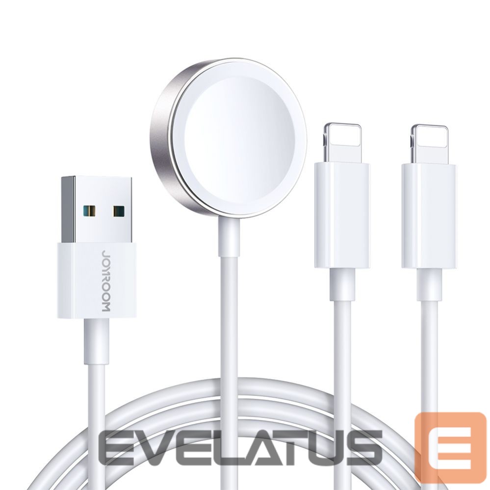 Strap Joyroom Joyroom S-IW007 3-in-1 cable USB-A magnetic charger - Lightning 1.2m - white