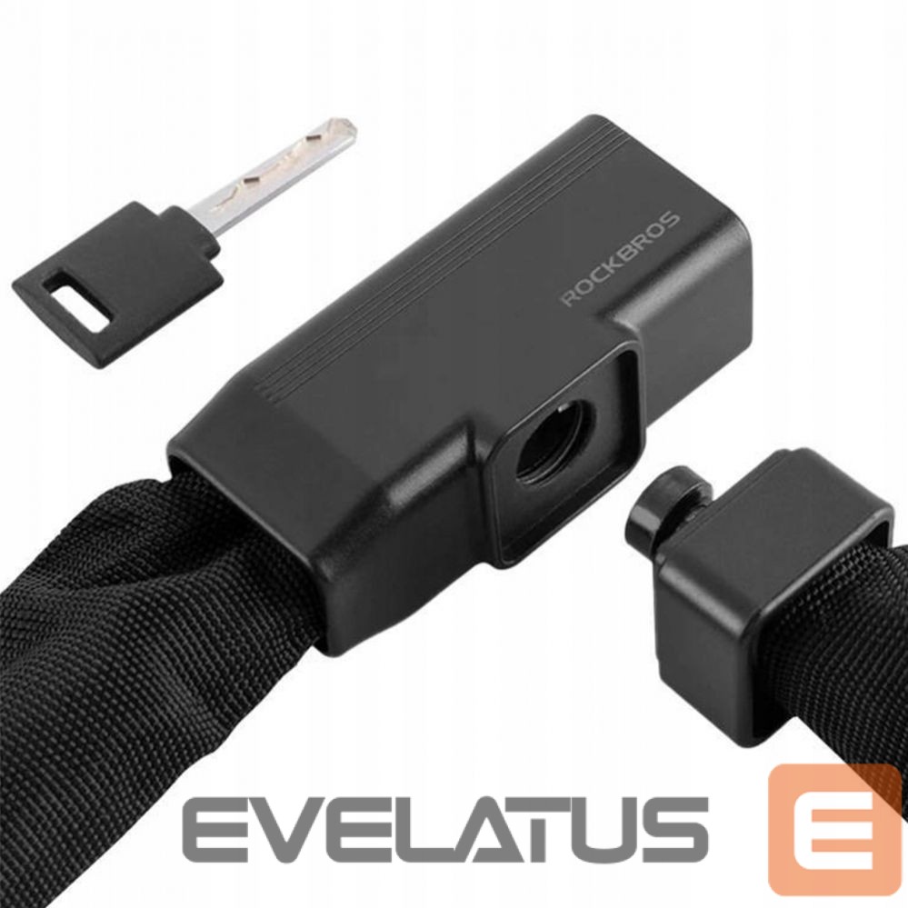 Jalgratta tarvik Rockbros Rockbros 32430708001 bicycle lock with key 0.97 m - black