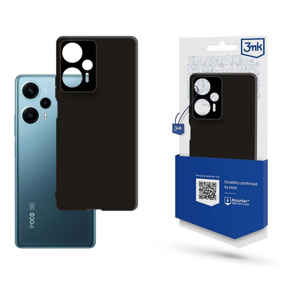 Back panel cover 3MK 3mk Matt Case for Poco F5 - black
