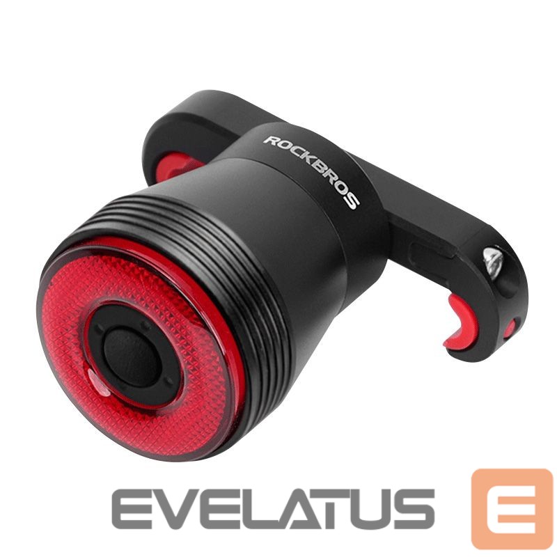 Jalgratta tarvik Rockbros Rockbros Q5 Rear Bike Light with Intelligent Stop System - Black