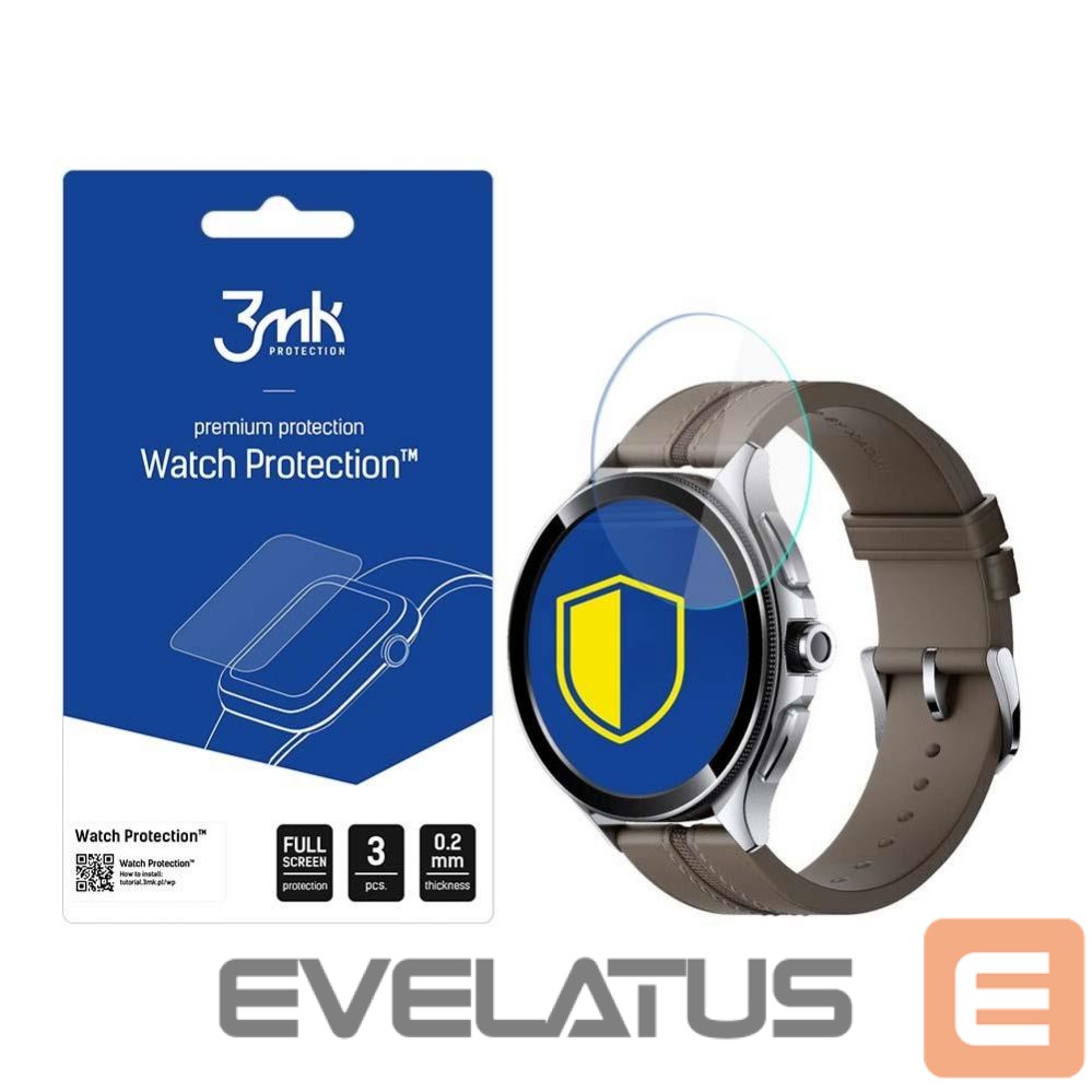 Rihm 3MK 3mk Watch Protection hybrid glass v. FlexibleGlass Lite on Xiaomi Watch 2 Pro