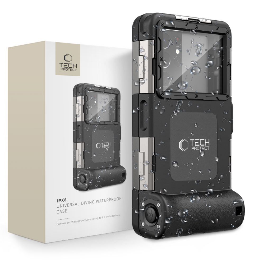 Teised Tech-Protect Tech-Protect Waterproof Case IPX8 for 4.7-6.7" Smartphones - Black