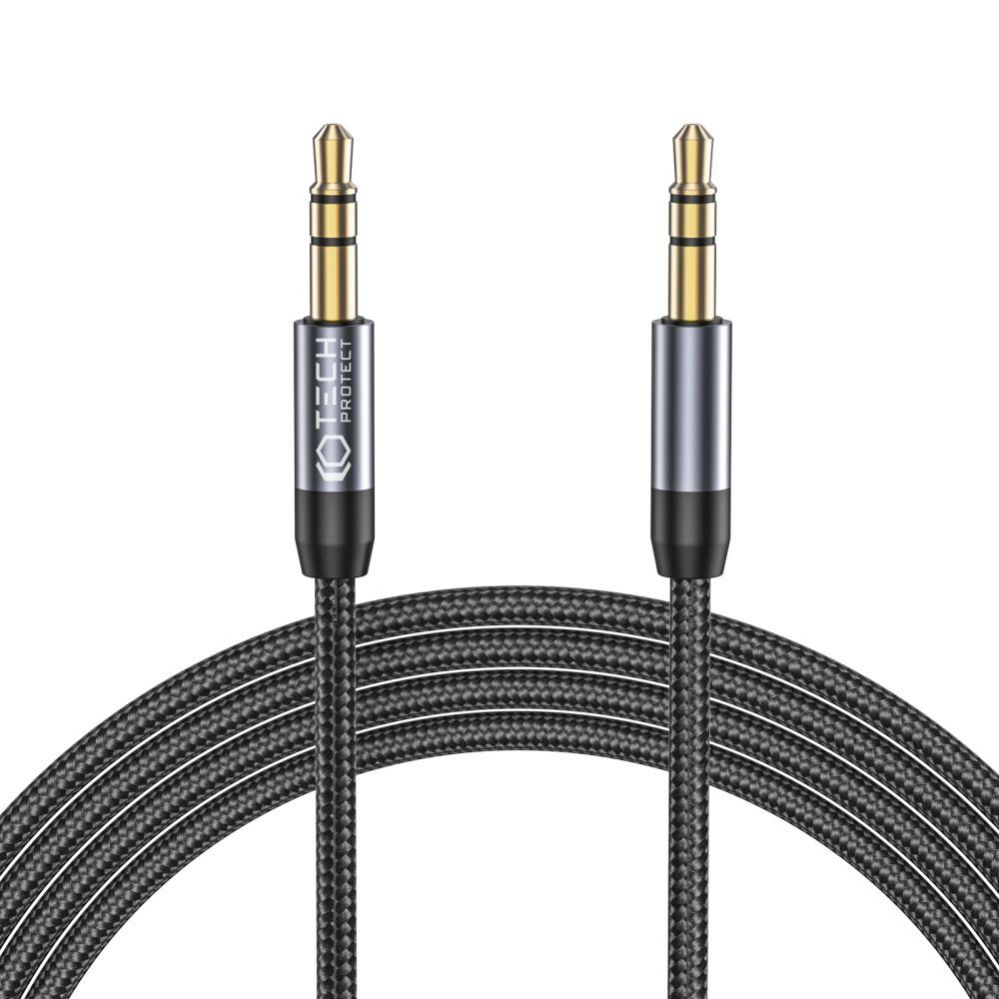 Cable Tech-Protect Tech-Protect UltraBoost cable 3.5mm mini jack / 3.5mm mini jack 1.5m - black