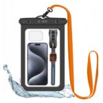 Kiti Tech-Protect  Tech-Protect Waterproof Case UWC9 waterproof for devices up to 8.9" - black and orange 