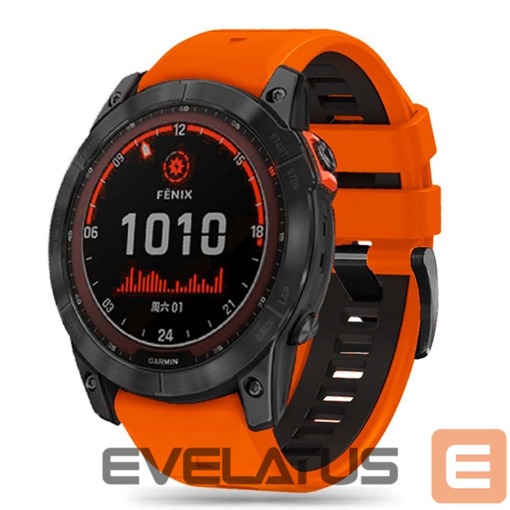 Strap Tech-Protect Tech-Protect IconBand Pro Strap for Garmin Fenix 3 / 5X / 3HR / 5X Plus / 6X / 6X Pro / 7X - Orange-Black