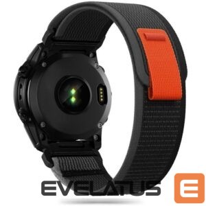 Siksniņa Tech-Protect  Tech-Protect Nylon Strap for Garmin Fenix 5 / 6 / 6 Pro / 7 - Black/Orange 