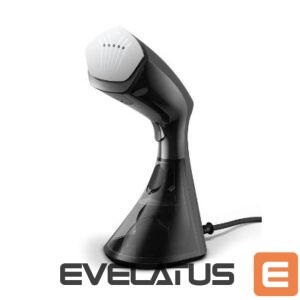 Iron Philips  Philips 8000 Series Handheld Steamer with brush GC800/80 1600W, 230ml water tank, heated plate,  2-in-1 vertical and horizontal steaming function, Anti Calc Technology, Black and Silver 