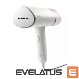 Iron Philips  Philips 3000 Series Handheld Steamer STH3020/10 Compact and foldable Ready to use in ˜30 seconds 1000W, up to 20g/min No ironing board needed 