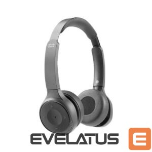 Wireless headphones Cisco  730 Wireless Dual On-ear Headset USB-A Bundle - Carbon Black 
