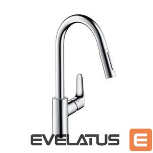 For kitchen HANSGROHE  Hansgrohe Focus M41 Single lever kitchen mixer 240, pull-out spray, 2jet 31815000 