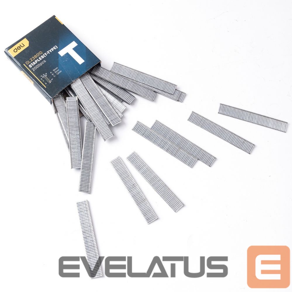 Consumer electronics Deli Tools Staples type T Deli Tools EDL238010, 2000 pieces