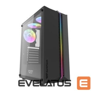 Cooler Darkflash  Computer case Darkflash DK151 LED with 3 fan (black) 