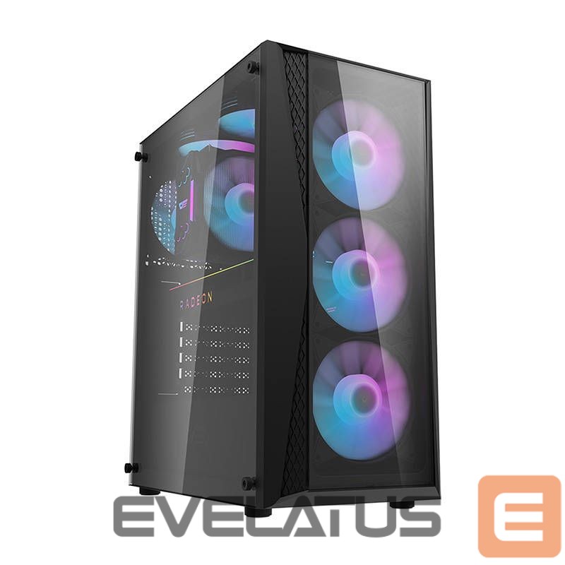 Cooler Darkflash Darkflash DK352 Plus computer case + 4 fans (black)