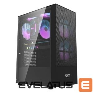 Cooler Darkflash  Computer case Darkflash A290 + 3 fans (black) 