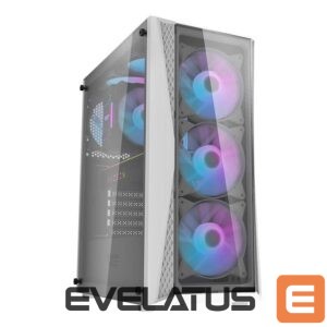 Cooler Darkflash  Darkflash DK352 Plus computer case + 4 fans (black and white) 