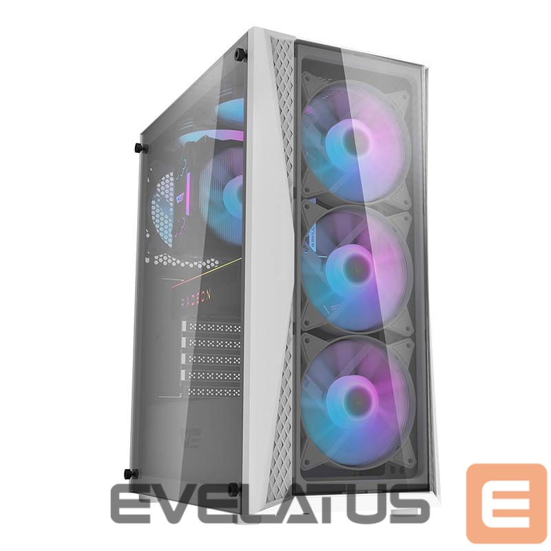 Cooler Darkflash Darkflash DK352 Plus computer case + 4 fans (black and white)