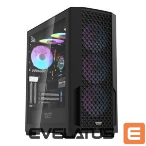 Cooler Darkflash  Computer case Darkflash DF2100 + 4 ARGB fans (black) 