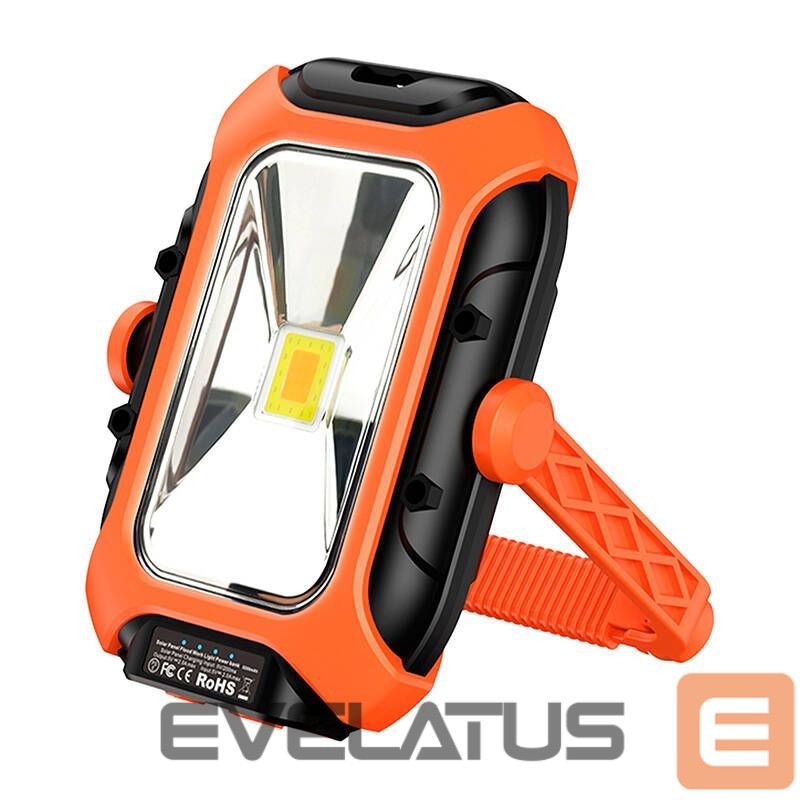 LED Flashlight Supcase Workshop lamp with solar panel Superfire GM05