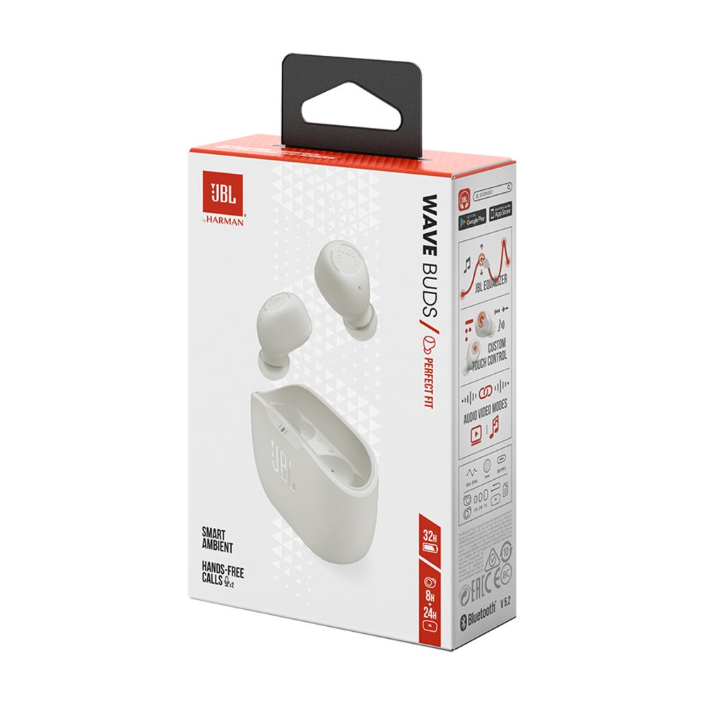 Kõrvaklapid JBL JBL Wave Buds In-Ear Headphones - White