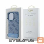 Back panel cover Guess  Guess 4G Bottom Stripe Case for iPhone 16 Pro Max - Blue 