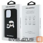 Back panel cover Karl Lagerfeld  Karl Lagerfeld Silicone Case Heads Print MagSafe for iPhone 16 Pro Max - Black 