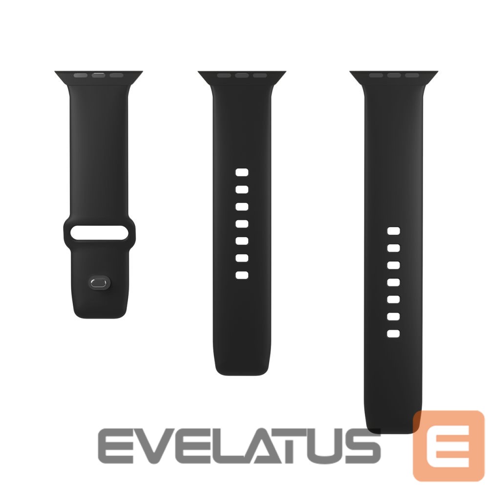 Strap Puro Puro Icon Silicone Strap for Apple Watch 42 / 44 / 45 / 49 mm - Black (2 pcs.)