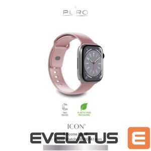 Dirželis Puro  Puro Icon Silicone Strap for Apple Watch 38 / 40 / 41 mm - Pink (2 pcs.) 