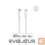 Cable Puro Elektrik  Puro Plain Cable for Apple with MFI USB-C - Lightning 2.0 2.4A 2m - White 