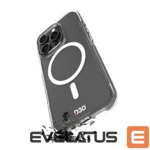 Nugarėlės dėklai Puro  Puro Impact Clear D3O MagSafe Silicone Case for iPhone 16 Pro - Transparent 