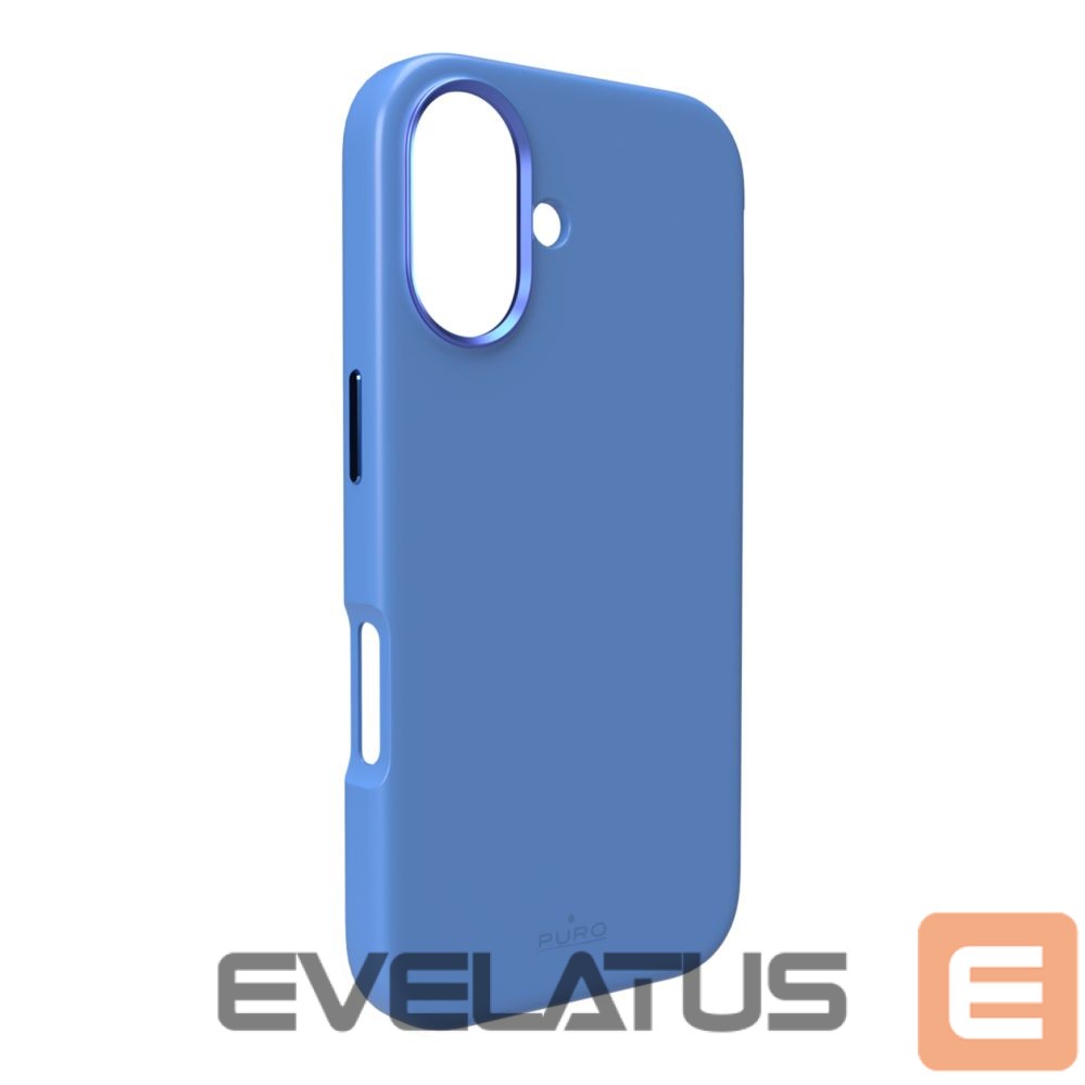 Back panel cover Puro Puro Icon Mag Pro MagSafe Silicone Case for iPhone 16 - Blue