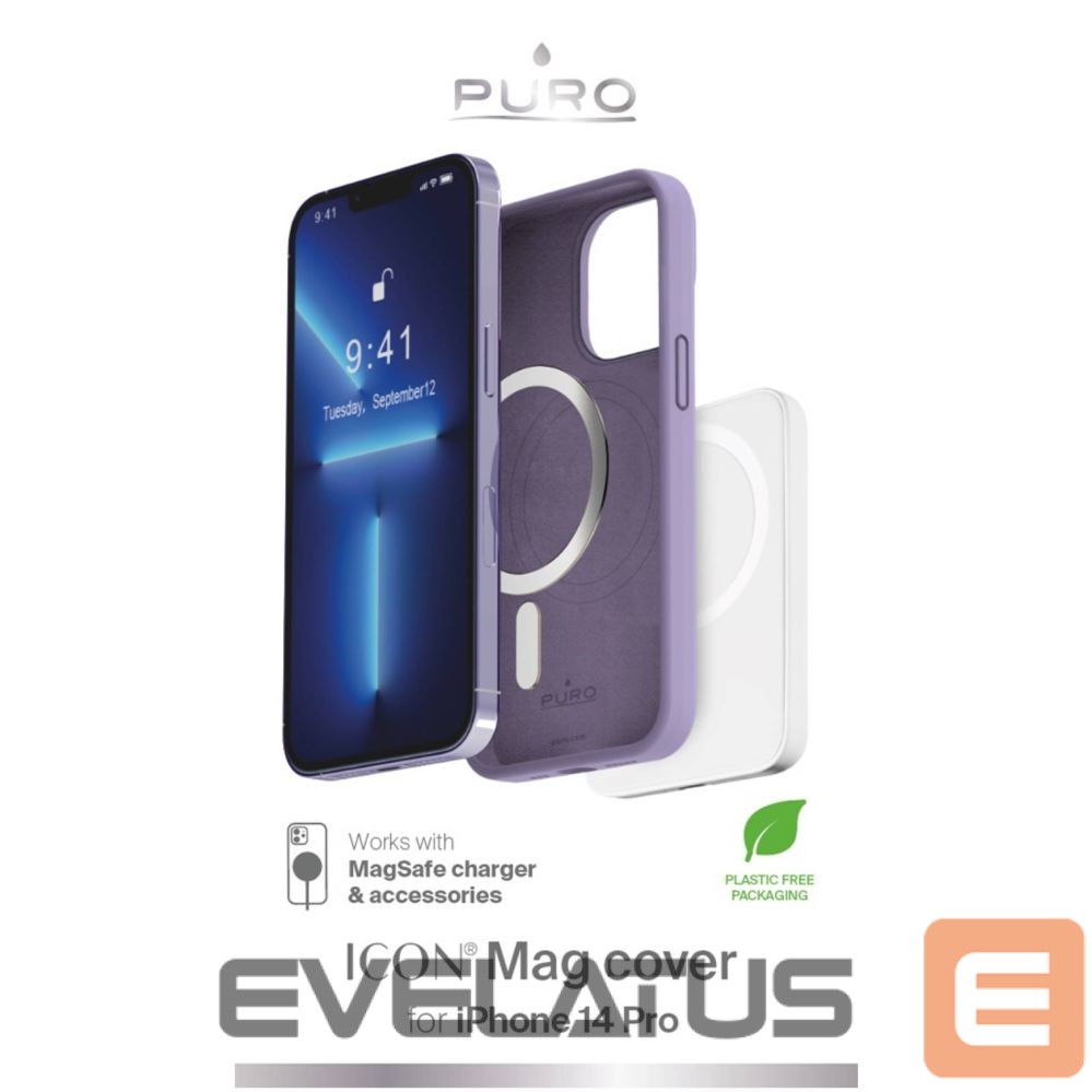 Tagakaaned SBS Puro Icon Mag MagSafe Silicone Case for iPhone 14 Pro - Lavender
