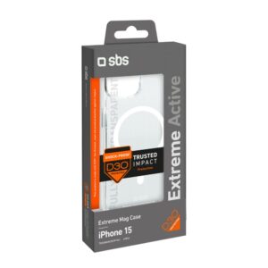 Nugarėlės dėklai SBS  SBS D3O MagSafe iPhone 15 Case - Clear 