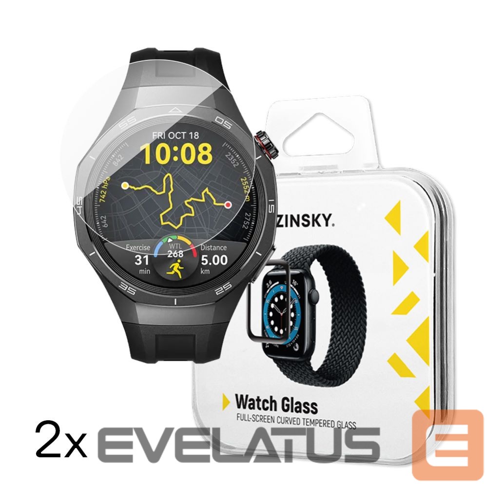 Rihm Wozinsky Wozinsky Full Glue Tempered Glass for Huawei Watch GT 5 / GT 5 Pro / GT 4 / GT 4 Pro / GT 3 / GT 3 Pro 46mm (2 pcs.)